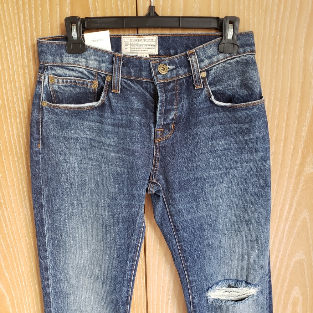 Current/Elliot Unisex Raw Hem Jean *New size 24/27 - Picture 6 of 8